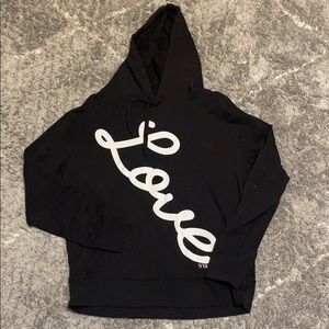 Black “love” pullover